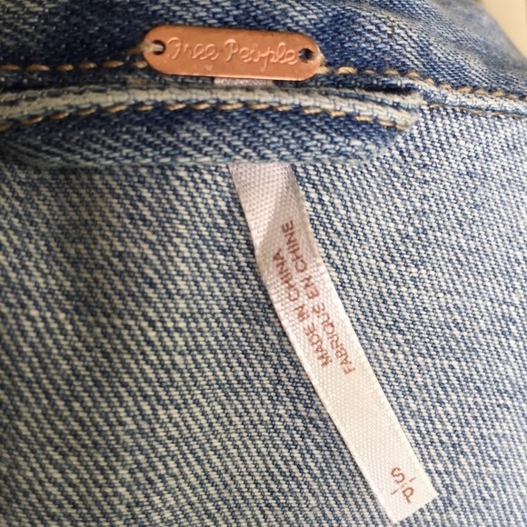 FREE People Denim Distressed Jacket - Picture 9 of 9